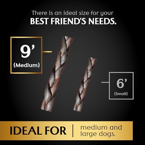 Braided Collagen Dog Sticks – Natural Beef Chew