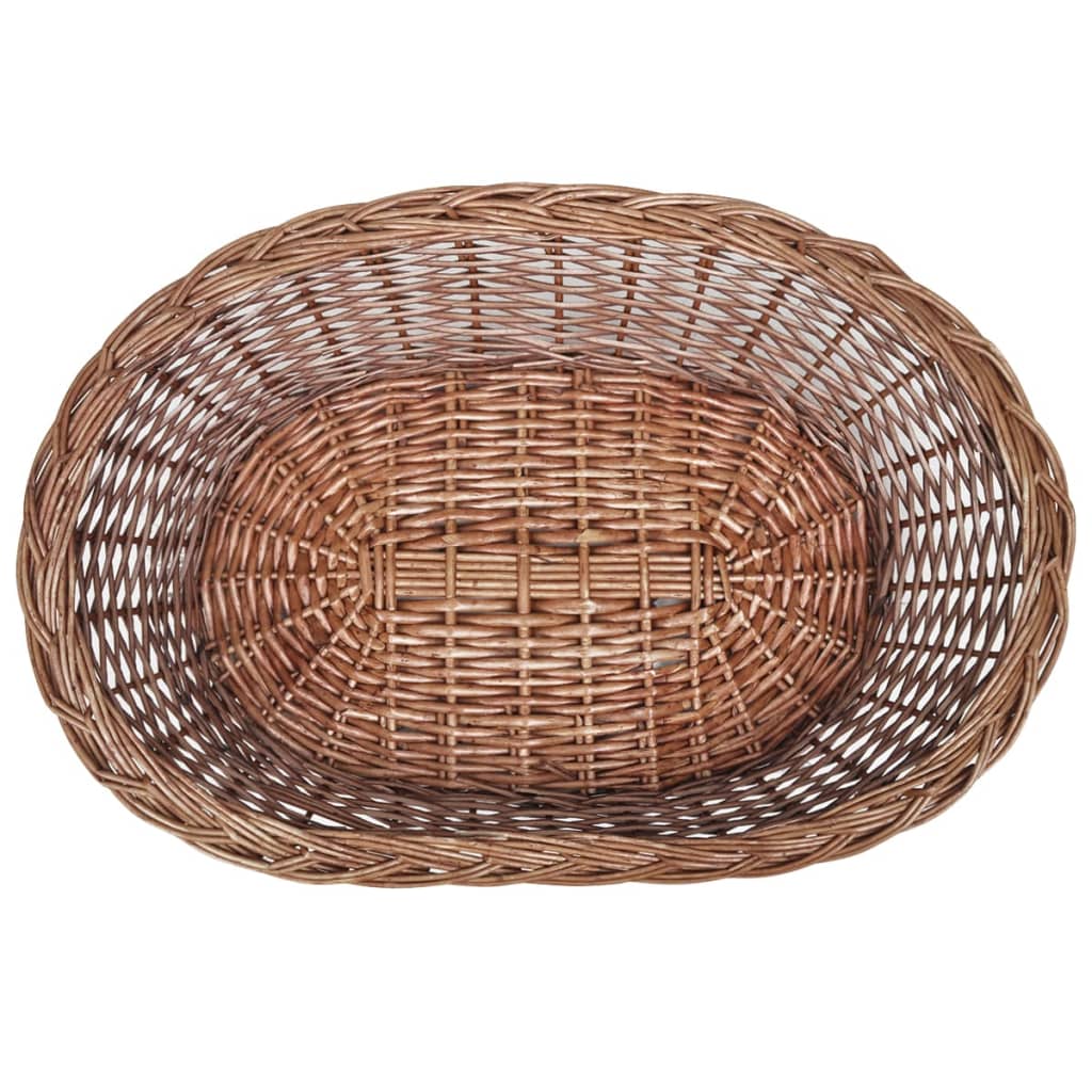NNEVL Willow Dog Basket/Pet Bed Natural 50 cm