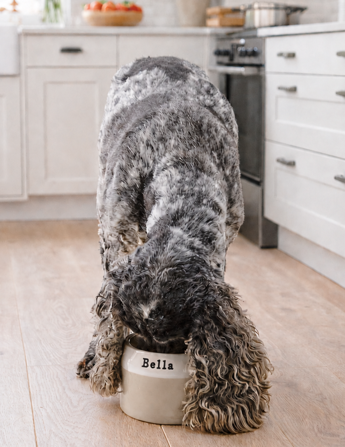 Personalised Ear Free Cocker Spaniel Bowl