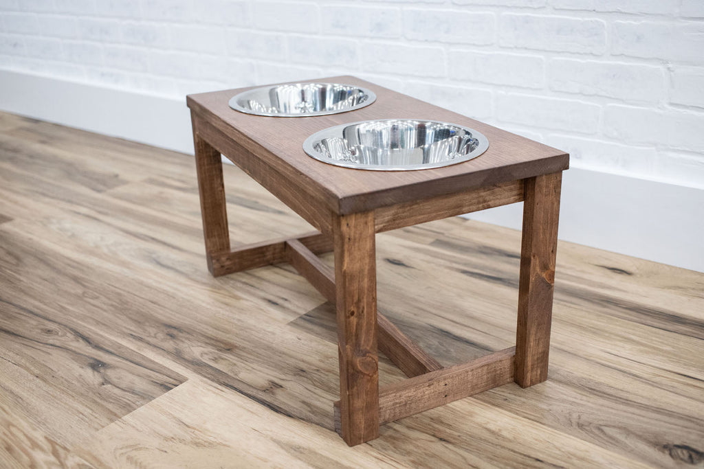 Custom Height Elevated Dog Bowl Stand