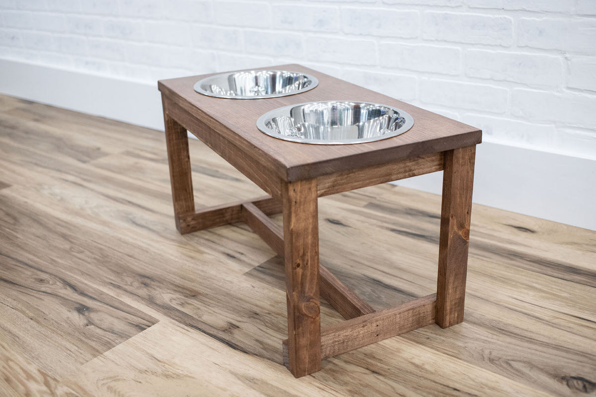 Custom Height Elevated Dog Bowl Stand