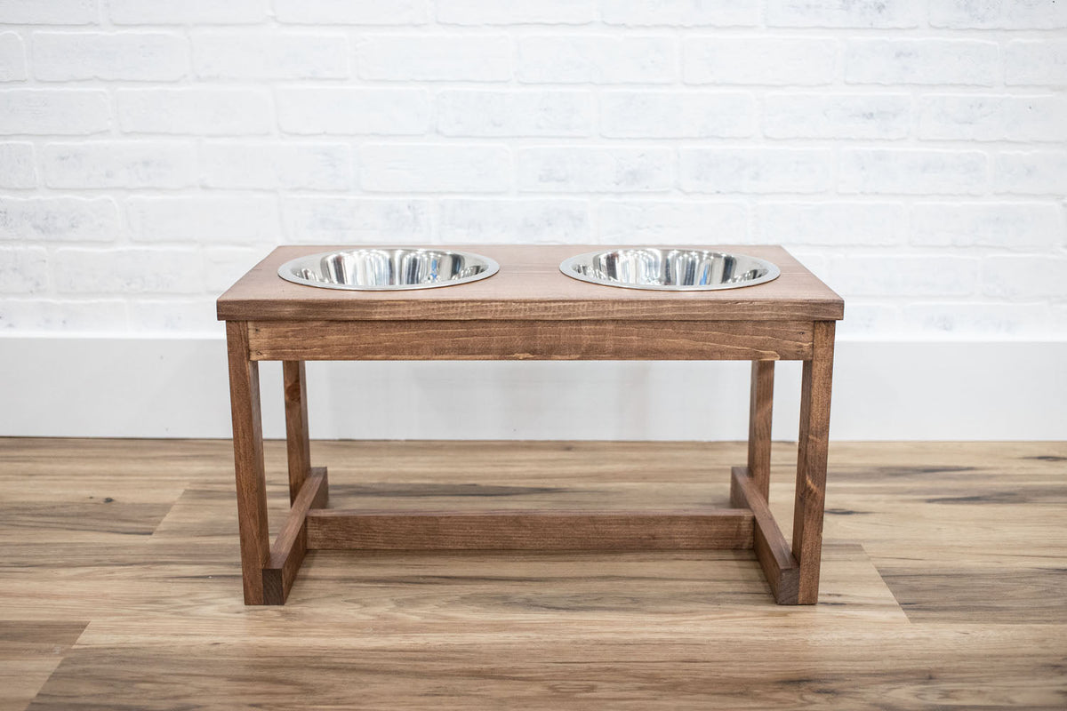 Custom Height Elevated Dog Bowl Stand