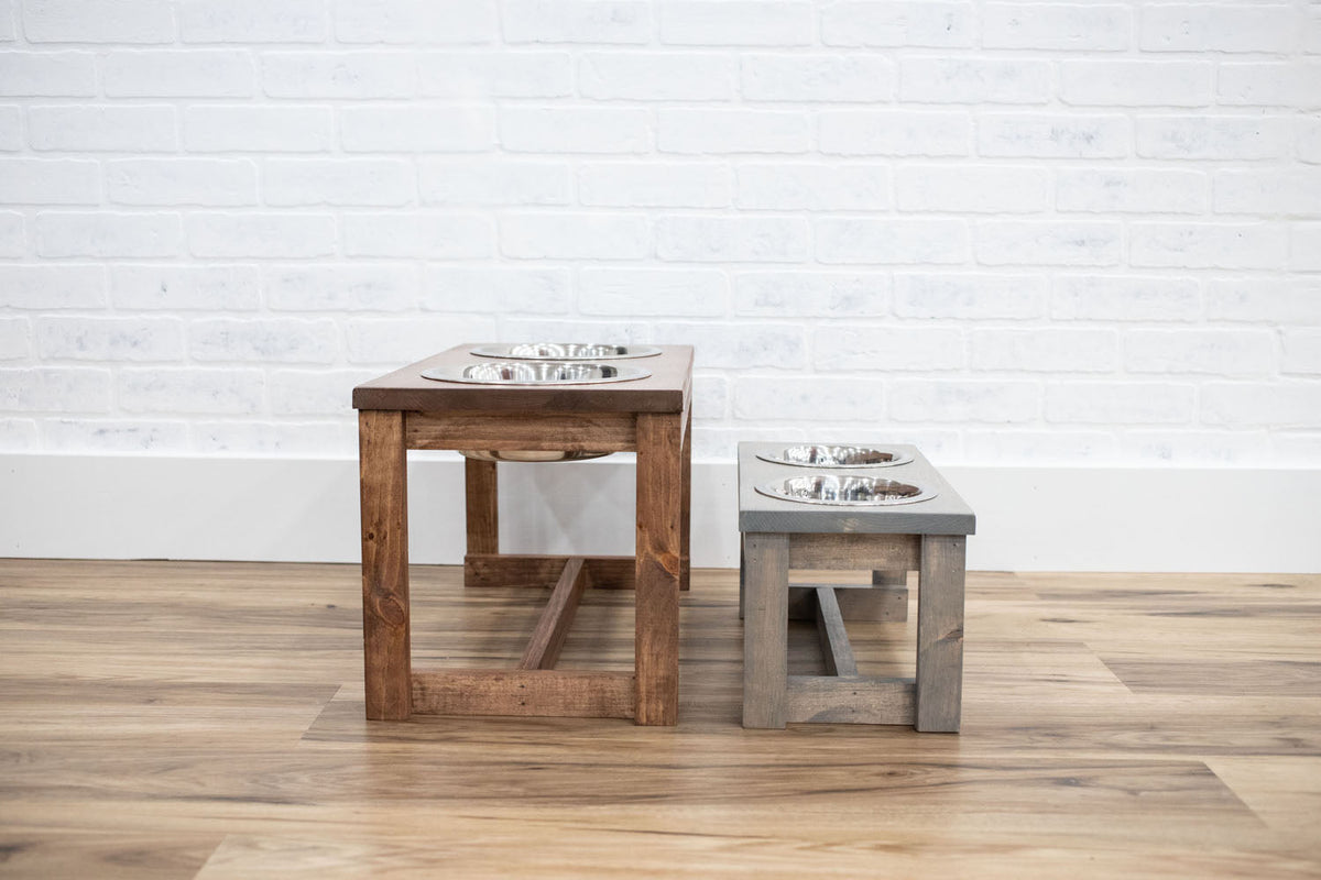 Custom Height Elevated Dog Bowl Stand