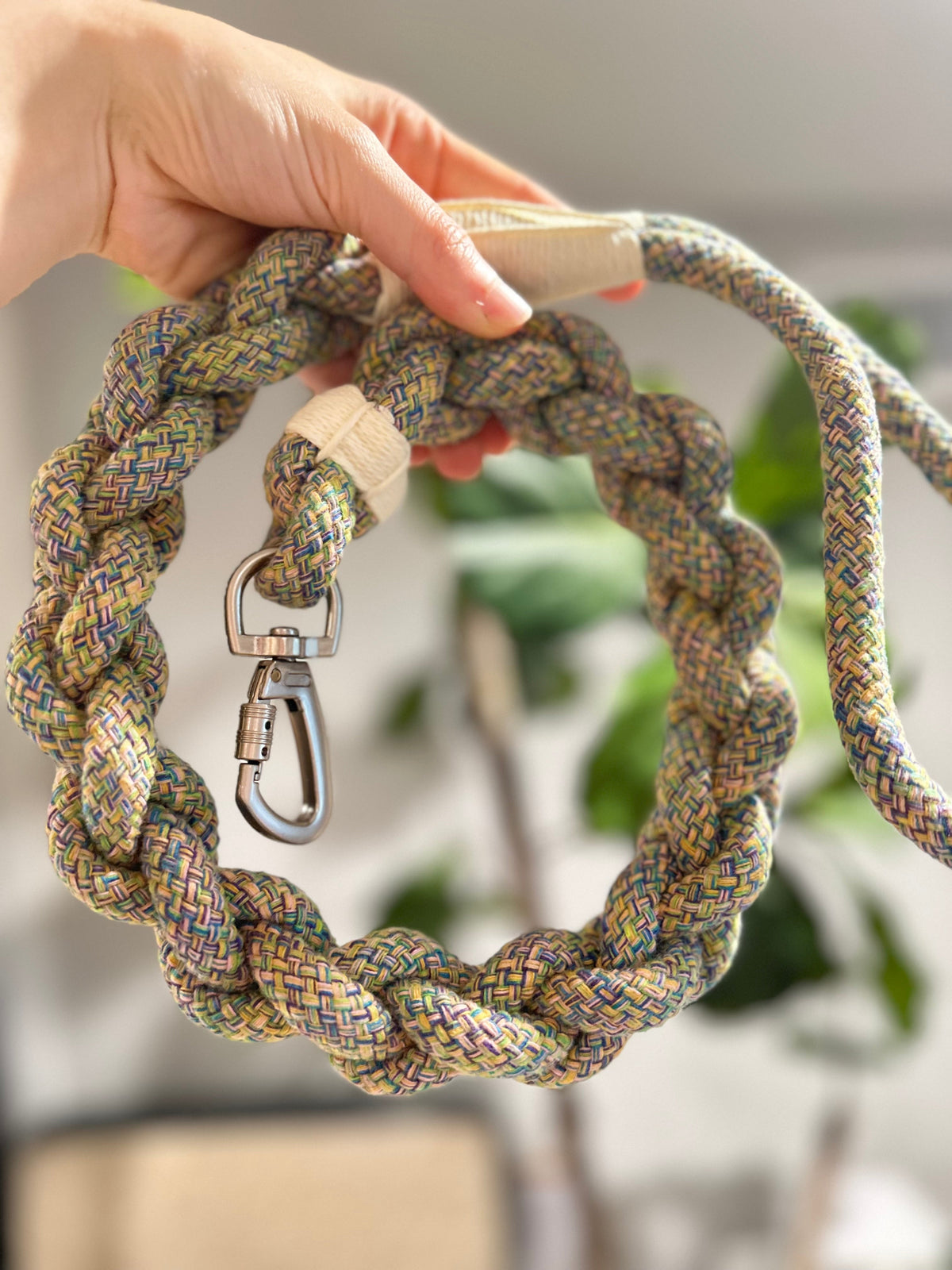 New: Handcrafted Olive Dog Leash | Sustainable | Stylish