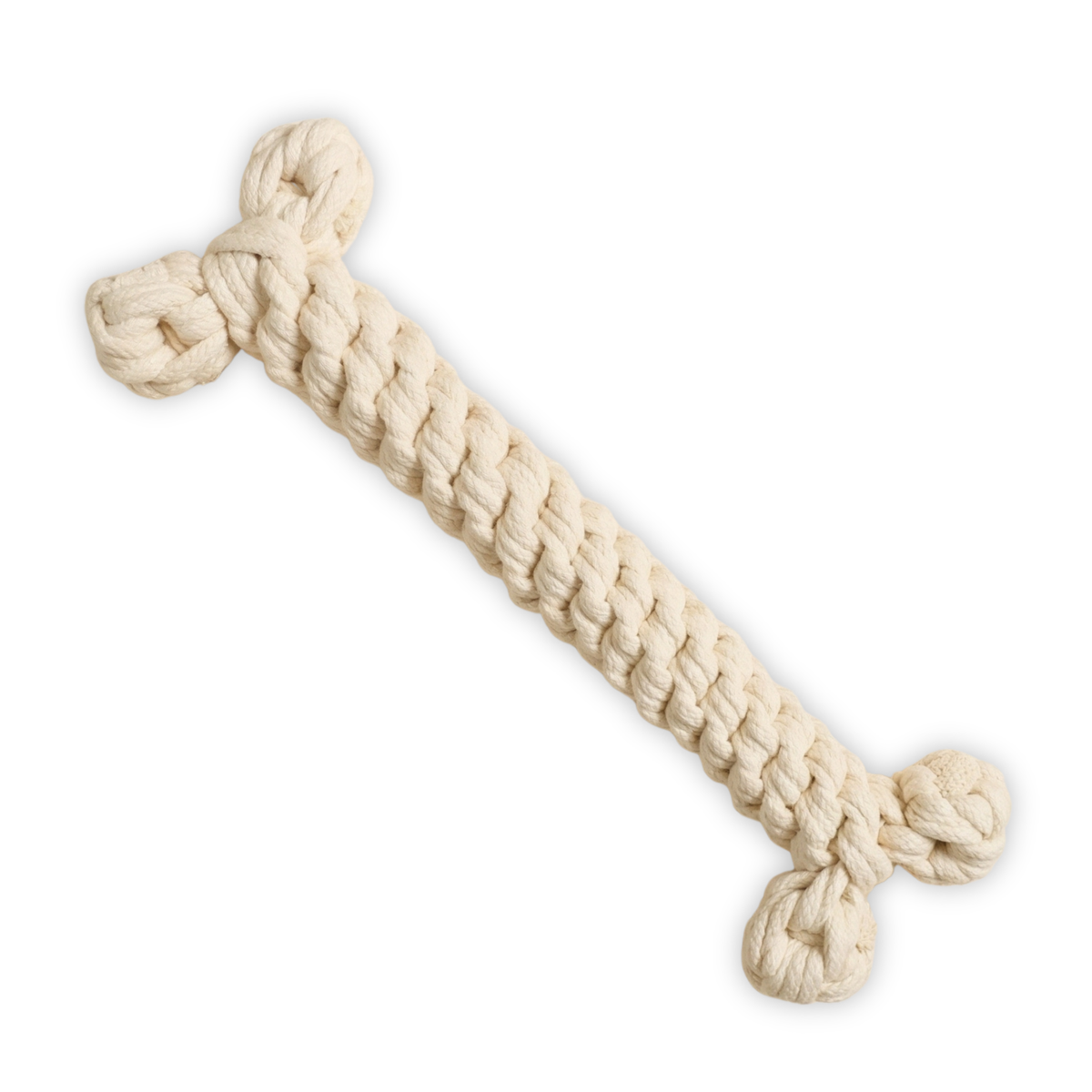 The Jumbo White Rope Bone Toy