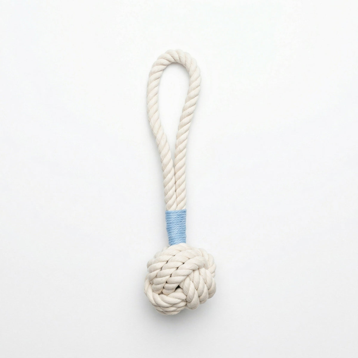 Natural White Tug Rope Toy | Handcrafted