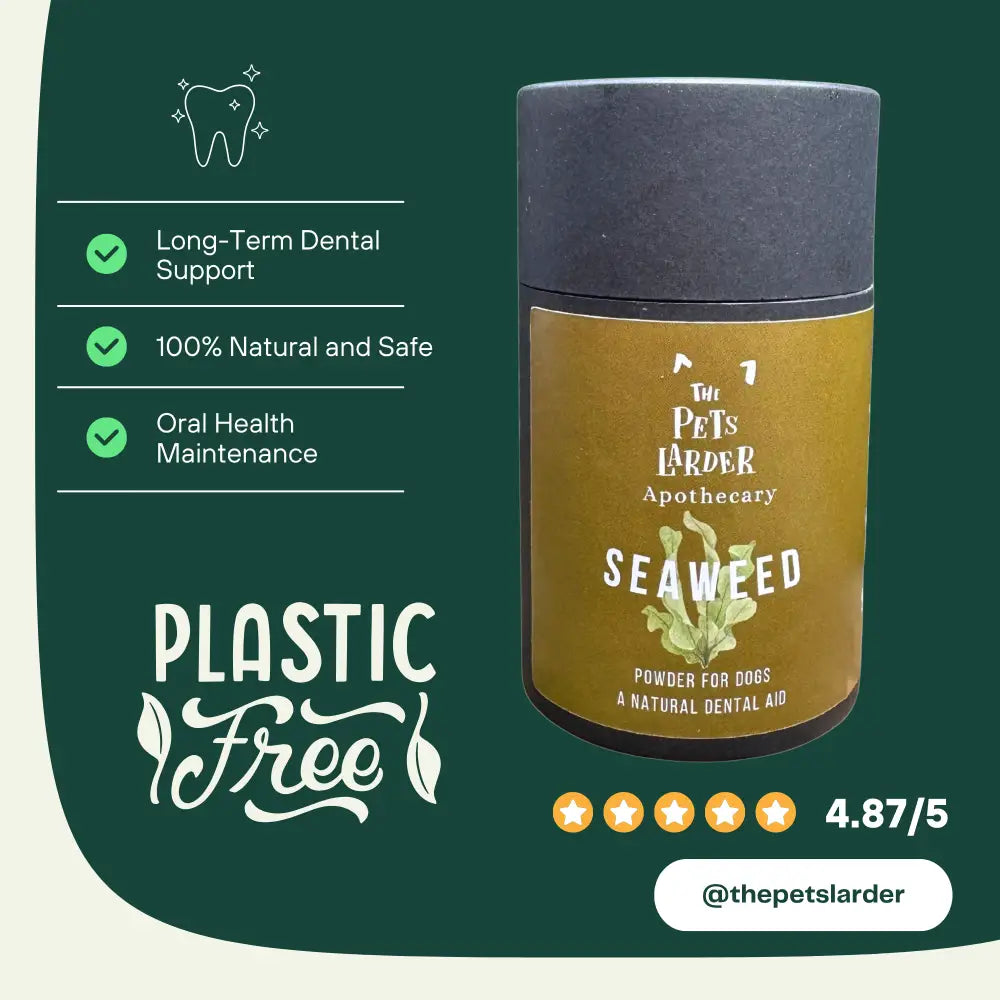 Dental Seaweed Powder for Dogs & Cats: Plaque Removal