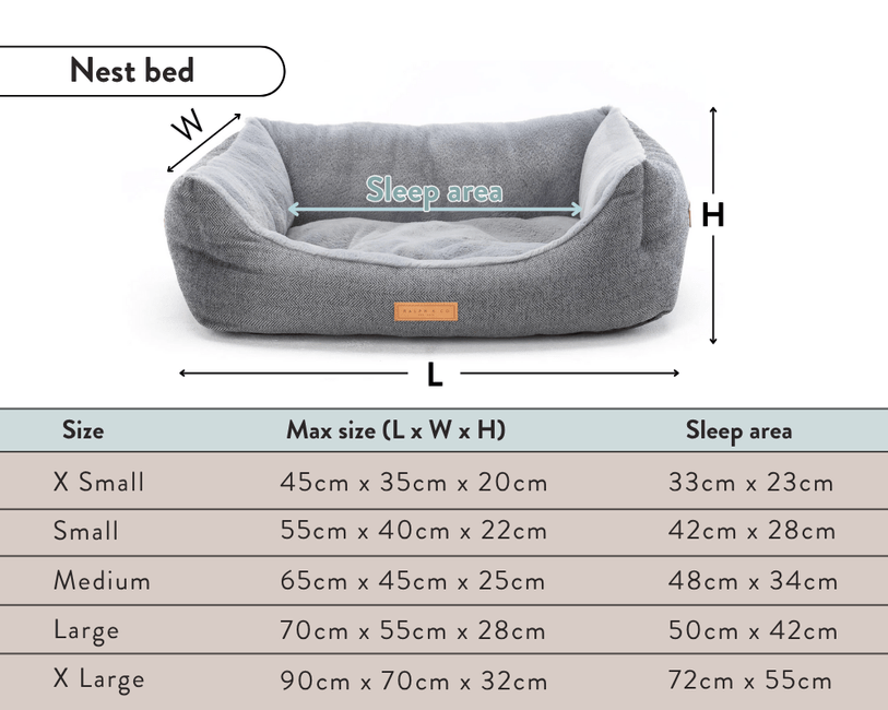 THE BALMORAL | LUXURY HERRINGBONE BOLSTER DOG BED
