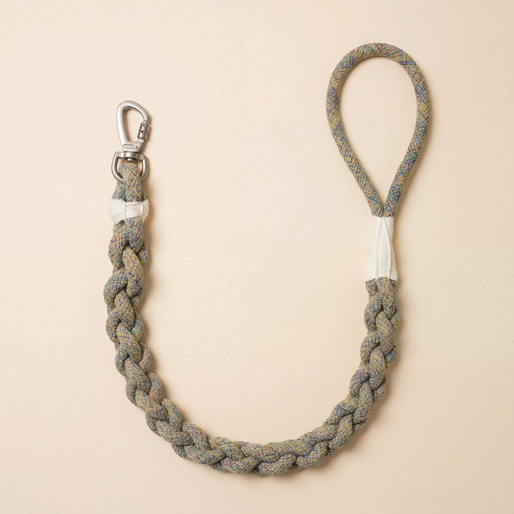 New: Handcrafted Olive Dog Leash | Sustainable | Stylish