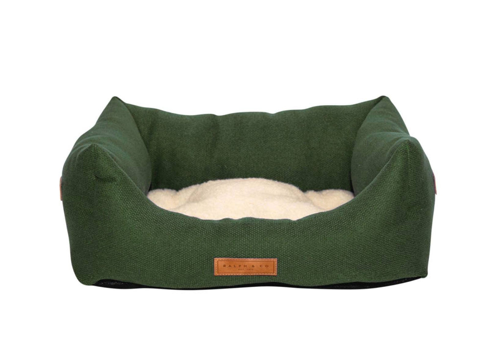 THE RICHMOND | LUXURY GREEN BOLSTER DOG BED